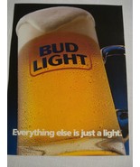 1988 Budweiser Color Ad Bud Light Everything Else is Just a Light - $12.33 CAD
