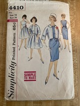 Vintage 1960s DRESS And Jacket, Sewing Pattern, Bust 34, Miss, Size 14, ... - $55.71 MXN