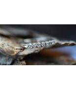 Half Eternity Ring 0.60Ct Diamond Anniversary Wedding Band 14k White Gol... - £163.68 GBP