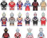 8Pcs Ultraman Minifigure Zero Orb Geed Tiga Zett Taiga Belial Mini Block... - £17.24 GBP