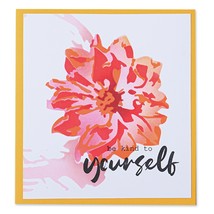 Sizzix Making Tool Layered Stencil 6&quot;X6&quot; By Olivia Rose-Painted Flower - $25.05