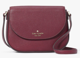 Kate Spade Leila Mini Flap Crossbody Dark Purple Leather WLR00396 NWT $239 MSRP - £67.25 GBP