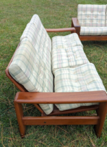 Vintage Danish Modern Teak Sofa and Loveseat Settee Set by EMC Møbler Denmark image 9