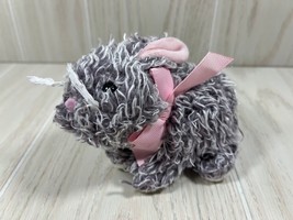 Get Your Hands on a Ganz small mini plush bunny rabbit gray white pink Easter - £11.93 GBP