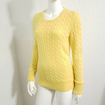 Gap Classic Yellow Cable Knit Sweater Pullover Sz Medium Easter Spring S... - £32.39 GBP