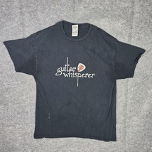 VTG Guitar Whisperer Shirt Mens Large Black Gildan Heavy Cotton Musician... - $28.21