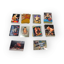Wrestling Trading Cards 110 Card Mixed Lot Heritage Holographic Chrome Topps - $27.72