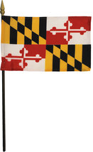 Maryland - 4&quot;X6&quot; Stick Flag - £2.69 GBP