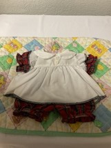 Vintage Cabbage Patch Kids Plaid Dress And Bloomers CPK Girl Doll Clothes - £43.00 GBP