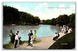 Lakeside IN Washington Park Albany New York Ny 1909 DB Cartolina P26 - £3.19 GBP