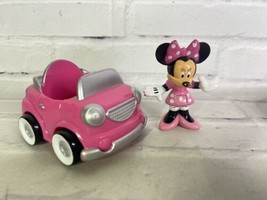 Disney Minnie Mouse Clubhouse Replacement MK1 Pink Car and Figure Toy Ma... - $10.40