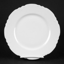 Haviland Limoges Ranson All White Luncheon Plate, France Schleiger 1, 8 5/8&quot; - £13.72 GBP