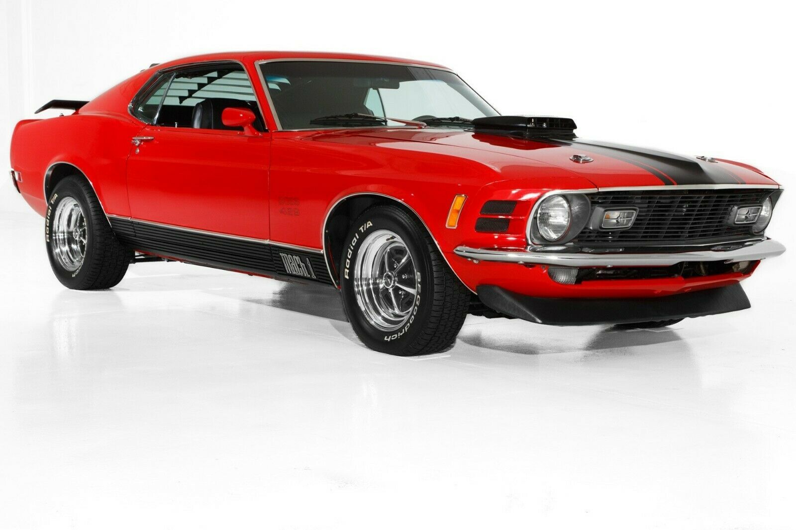1970 Ford Mustang BOSS 429 red 24x36 inch poster | Ready to ship now - £17.21 GBP