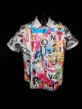 Robert Graham Rock Funk  Limited Edition Embroidered Short Sleeve Shirt XL - £237.26 GBP