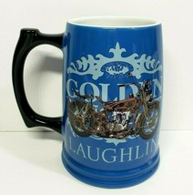 Blue Golden Nugget Laughlin Motorcycle Coffee Mug Cup Beer Stein  - £14.19 GBP