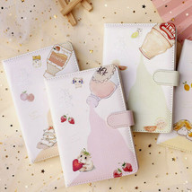 Cute PU Leather Cover Journals Notebook Illustration Paper Writing Diary... - $24.99