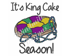 Its King Cake - Machine Embroidery Design - £2.74 GBP