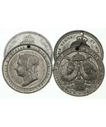 1897 Great Britain Queen Victoria&#39;s Diamond Jubilee Medallion Lot of 4 - $2,285.12 MXN