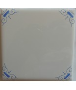 Blue and White Tile Delft Style Oxen wall tile  - £3.92 GBP