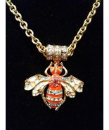 Kirks Folly Beautiful Goldtone Enameled Hornet Bee18&quot; Necklace Magnetic ... - £157.33 GBP