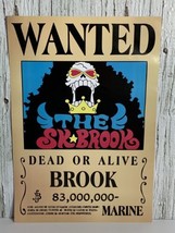 Wanted Dead Or Alive The Sk Brook Marine Anime Poster One Piece Manga Series - £14.48 GBP