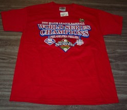 PHILADELPHIA PHILLIES MLB WORLD SERIES CHAMPIONS T-Shirt YOUTH MEDIUM 10... - £12.98 GBP