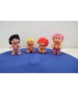 Dam Trolls Newborn Baby Babies Infant Toddler Lot Of 4  1985 Fuzzy Hair - $69.53 CAD