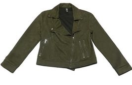 ALYA Women’s Moto Jacket Size Small Olive Green EXCELLENT CONDITION  - €12,74 EUR