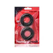 OxBalls Stiffy 2-Pack Bulge Cockrings Silicone TPR Tar Ice - $24.79