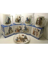 4 New LONG JOHN SILVER&#39;S Norman Rockwell&#39;s SEAFARES COLLECTION TANKARDS ... - £13.06 GBP