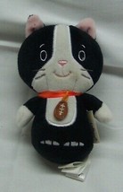 Hallmark Itty Bittys Bandit Black White Football Cat 4&quot; Plush Stuffed Animal Toy - $14.85