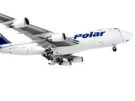 Boeing 747-400F Commercial Aircraft Polar Air Cargo White w Blue Tail Interactiv - $76.46