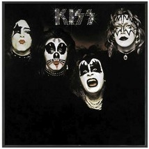 KISS - First Album Cover Inverse Framed Glass Picture 12.5 x 1.5 ~New - £67.77 GBP