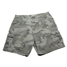 Wrangler Shorts Mens 46 Cargo Camo Camouflage Green Khaki Workwear Outdoor - $18.69