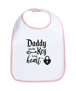 DADDY HAS THE KEY TO MY HEART Baby Bib - $47.86 CAD
