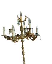 French Lamp,Glass Table Lamp, French Brass Gooseneck Lamp, 10 Light, Glass  - $5,999.00