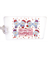 LUGGAGE TAG &amp; STRAP RED HAT BLUE BIRDS OF HAPPINESS FOR LADIES OF SOCIETY - $246.89 MXN