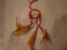 DREAMCATCHER BEADED KEYCHAIN (PINK COLOR) - £5.35 GBP