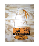 &quot;Happy Halloween&quot; Sign - Hang on Door Decor, More. Orange/Black - Cat - ... - €5,84 EUR