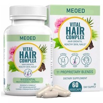 Vital Nutritive Vital Hair Complex Cleanse Strenghten &amp; Protect 60 Veggi... - $431.73 MXN