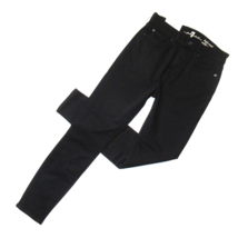 NWT 7 For All Mankind High Waist Ankle Gwenevere in Black Stretch Skinny Jean 26 - £49.56 GBP