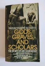GODS, GRAVES, AND SCHOLARS - Archaeology Photographs Maps 1980 print C.W... - $10.36