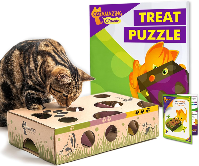 Classic – Cat Puzzle Feeder – Interactive Enrichment Toy – Treat Pu - $38.60