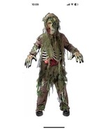 Spirit Of Halloween Swamp Skeleton Zombie Costume Kids Large - $17.82