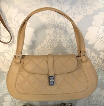 CHANEL Beige Quilted Leather Shoulder Bag - £1,314.78 GBP