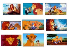 9 The Lion King Stickers, Birthday party favors, decals, rewards, labels,crafts - £9.73 GBP