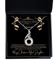 Unique Mom Mommy Mother Mum Stepmom Christmas Xmas Gifts- Swirly Necklace with C - £39.65 GBP