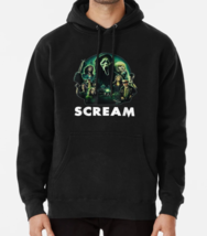 Scream Ghostface Creepy Halloween 80s Horror Movie Classic Pullover Hoodie - £26.72 GBP
