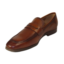 Men's Shoes Steve Madden Soft Leather upper Slip On Penny Acheron Brandy image 4