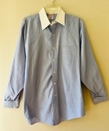 Brooks Brothers Sz L Dress Shirt Light Blue Striped Oxford Barrel Cuffs ... - $628.41 MXN